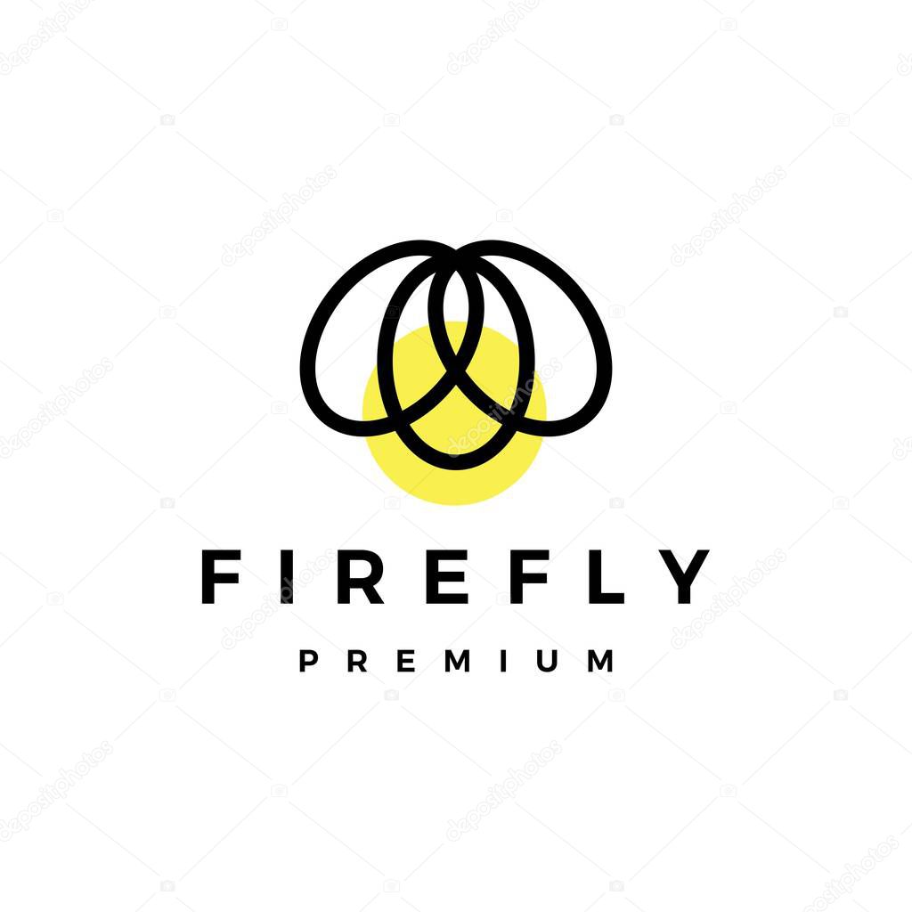 Firefly logo vector icon illustration