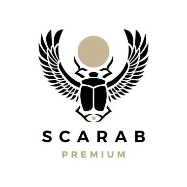 Böcek gözü Mısırlı logo vektör simgesi çizimi