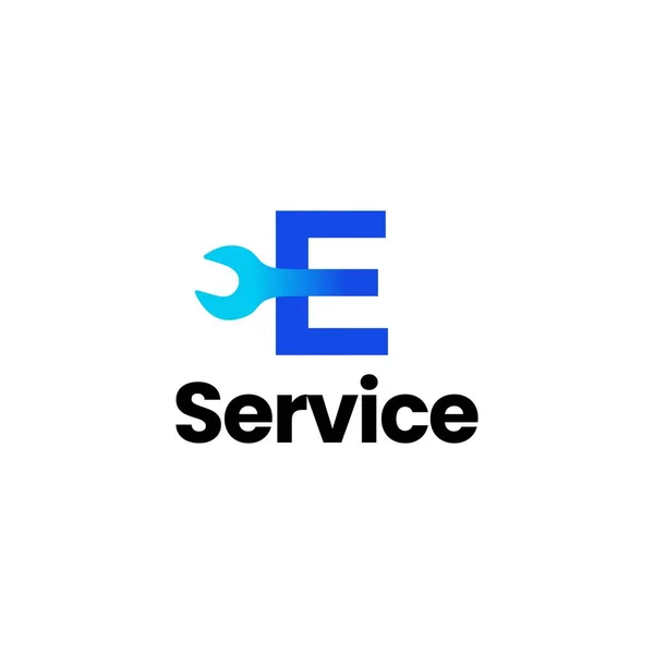 Litera Klucz Usługa Logo Wektor Ikona Ilustracja — Wektor stockowy
