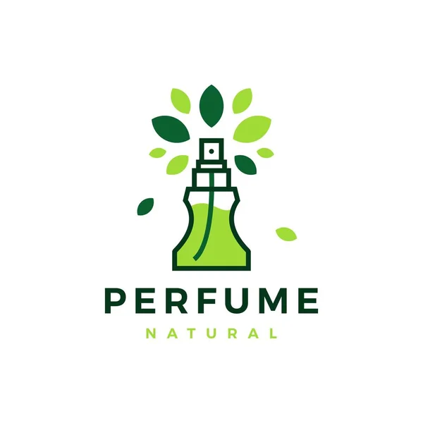 Natural Perfume Tree Leaf Logo Vector Icon Illustration — Διανυσματικό Αρχείο