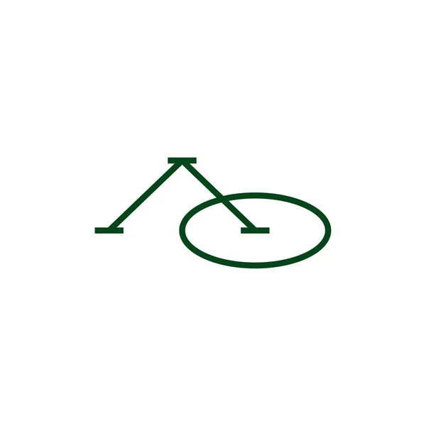 Carta Marca Logotipo Inicial Icono Del Vector Ilustración — Vector de stock