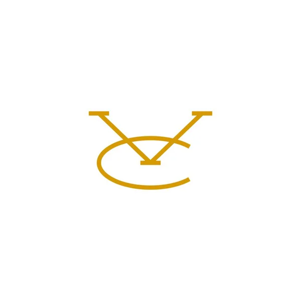 Letter Mark Initial Logo Vector Icon Illustration — Vector de stock