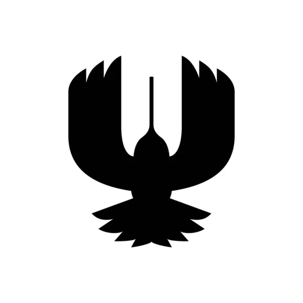 Sinekkuşu Kolibri Logo Vektör Simgesi Illüstrasyonu — Stok Vektör