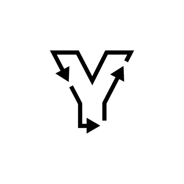 Letra Reciclar Logo Vector Icono Ilustración — Vector de stock