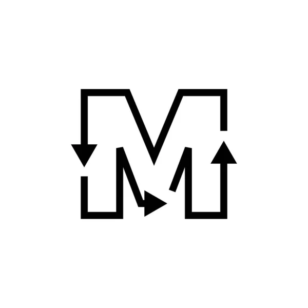 Ich Bin Brief Recycling Logo Vektor Symbol Abbildung — Stockvektor