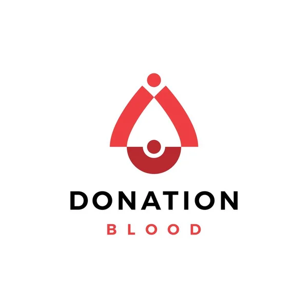 Familia Gota Sangre Donar Donación Padres Hijos Madre Padre Hijo — Vector de stock