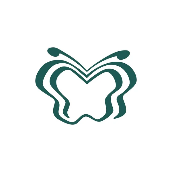 Illustration Icône Vectorielle Logo Papillon — Image vectorielle