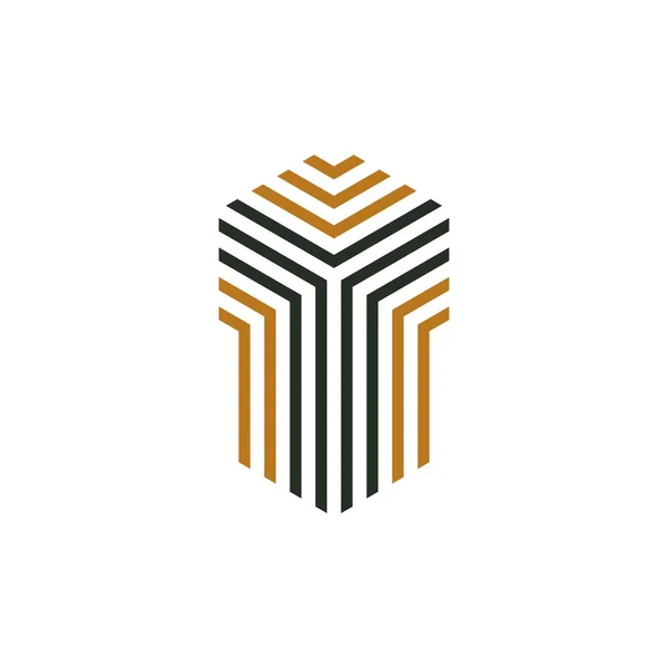 Huruf Abstrak Triple Yyy Double Logo Gambar Ikon Vektor - Stok Vektor