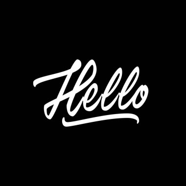 Merhaba Harf İmgesi Yazma Vektörü illüstrasyonuName