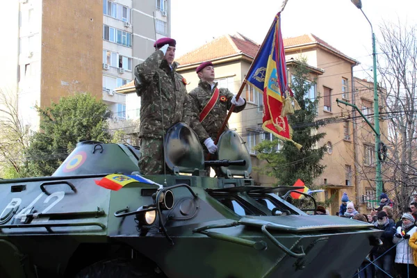 Timisoara Timis Rumänien Dezember 2019 Nationalfeiertag Rumäniens Anführer Der Militärparade — Stockfoto