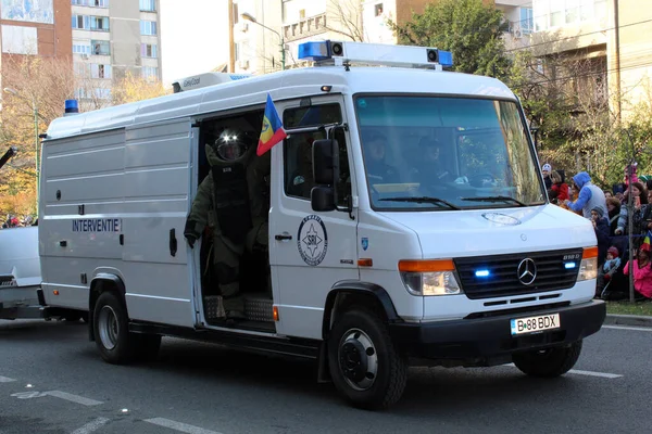 Timisoara Timis Rumänien Dezember 2019 Nationalfeiertag Rumäniens Auto Des Intelligenzdienstes — Stockfoto