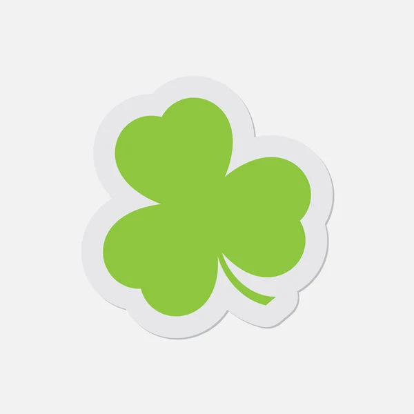 Einfaches grünes Symbol - Shamrock — Stockvektor