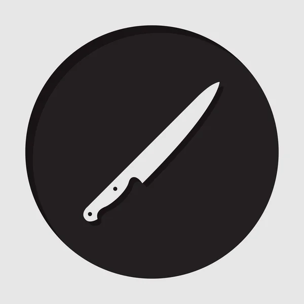 Icono de información - cuchillo de cocina — Vector de stock