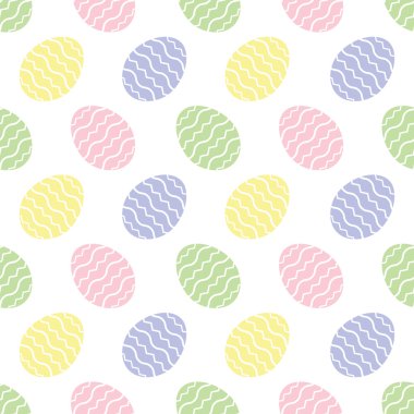 arka plan sorunsuz illüstrasyon - Paskalya yumurtaları