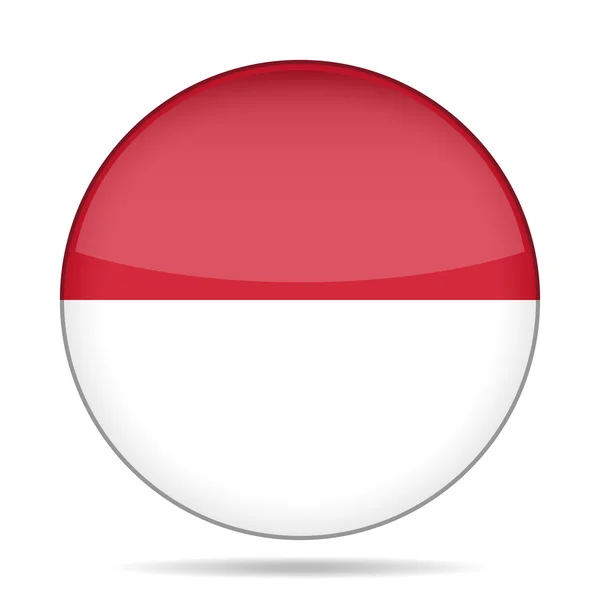 与波兰国旗按钮 — 图库矢量图片