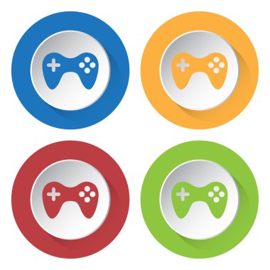 dört kutsal kişilerin resmi - gamepad kümesi