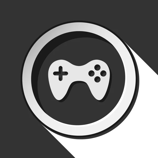 Icono - juego de almohadilla con sombra — Vector de stock