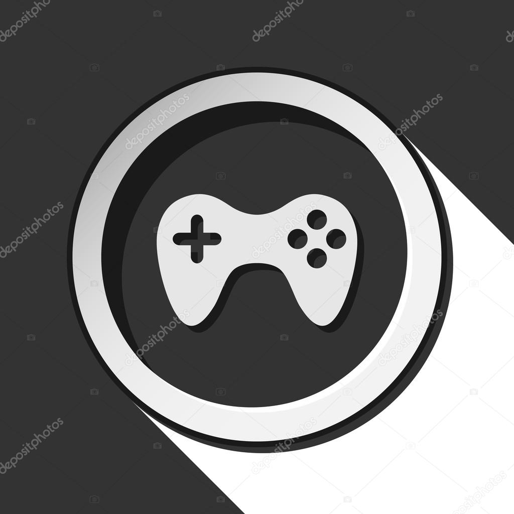 icon - game pad with shadow