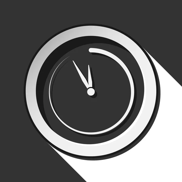 Icono - reloj de última hora con sombra — Archivo Imágenes Vectoriales