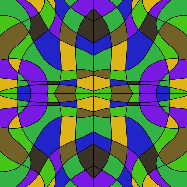 Vitralii abstracte colorate - mozaic de fundal — Vector de stoc