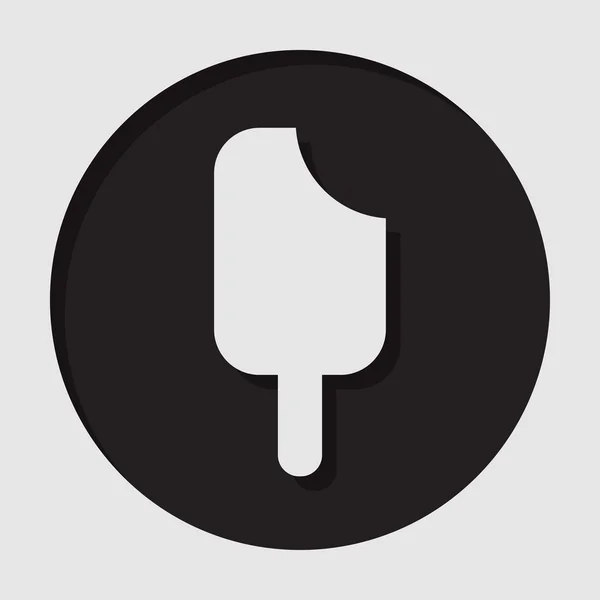 Информационный значок - мороженое с палкой — стоковый вектор