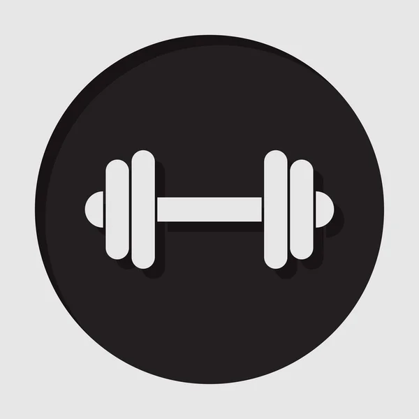 Information icon - dumbbell — Stock Vector