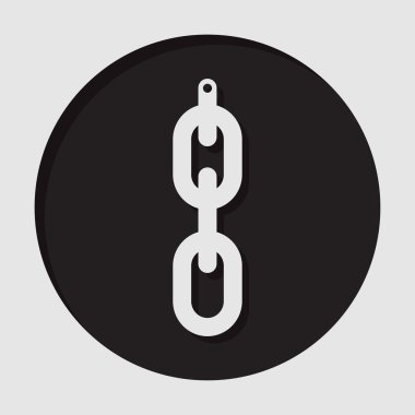 Bilgi simgesi - delik zincirle asılı