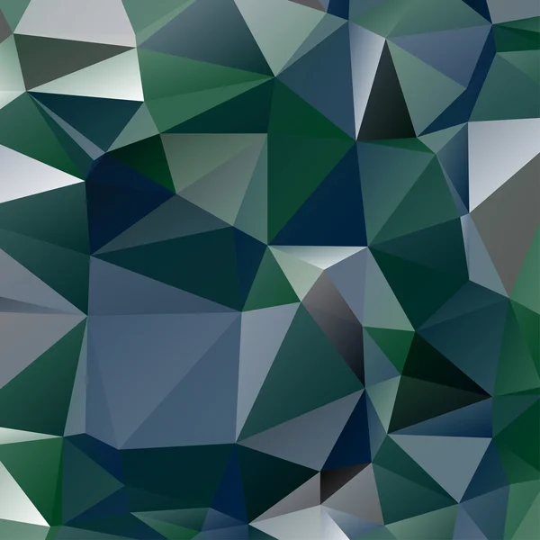 Kaca patri abstrak berwarna hijau, biru dan abu-abu - Stok Vektor
