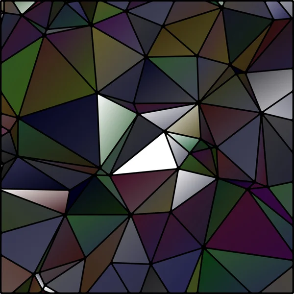 Vidrieras de polígono abstracto — Archivo Imágenes Vectoriales