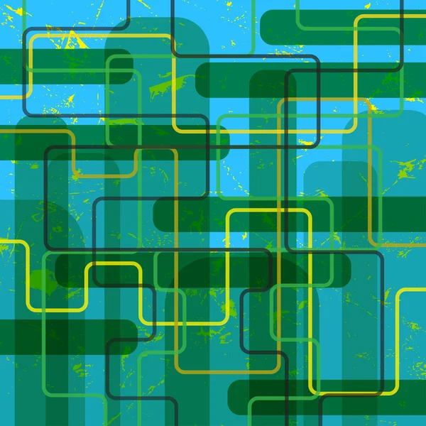 Абстрактний вінтажний синьо-зелений фон з лініями — стоковий вектор