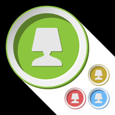 başucu masa lambası ile renk simgeleri