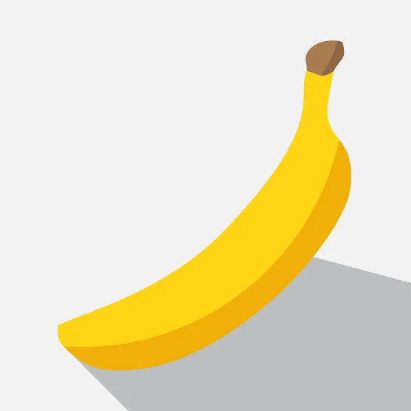 Banan i długi cień — Wektor stockowy