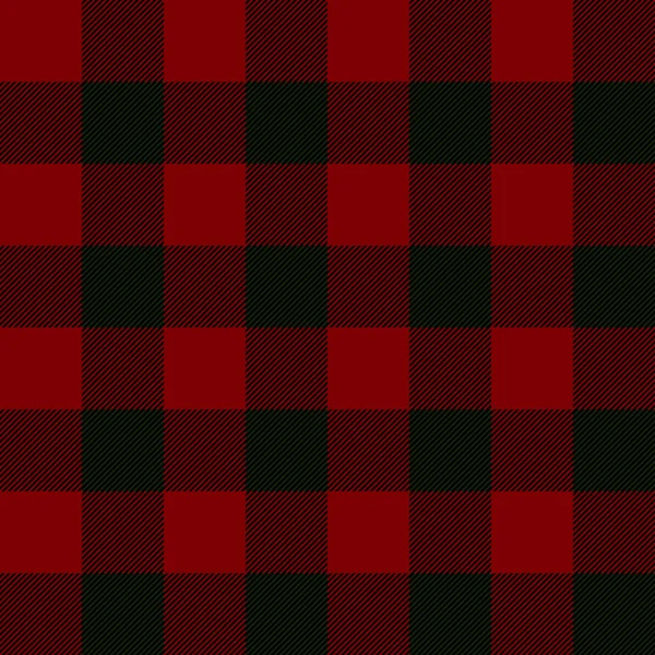 Sömlös illustration - röda tartan — Stock vektor