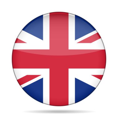 Düğmesi ile Büyük Britanya bayrağı