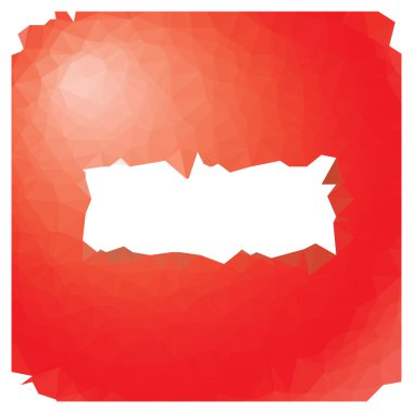 düşük Poli kare düğme-