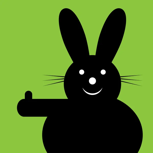 Sittande, lifta bunny — Stock vektor