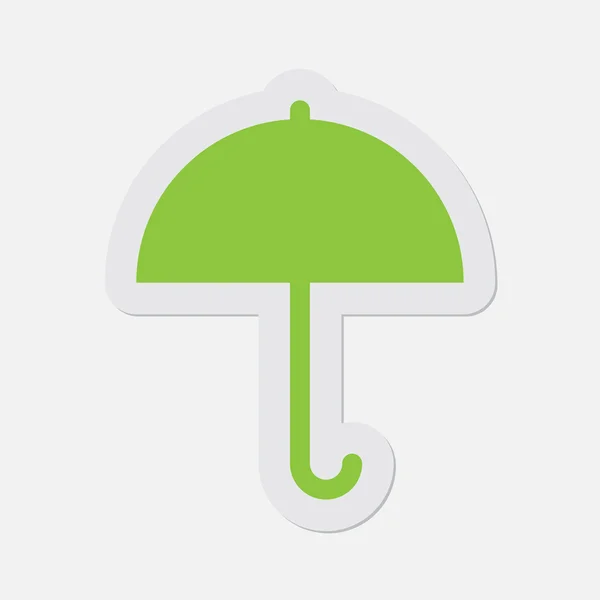 Proste zielona ikona - parasol — Wektor stockowy