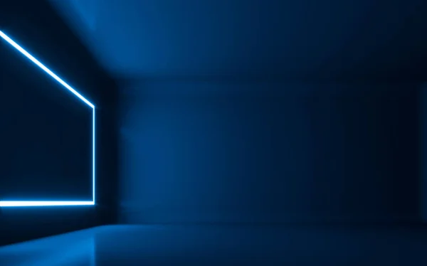 Abstrakt Neonljus Det Tomma Rummet Konvertering — Stockfoto