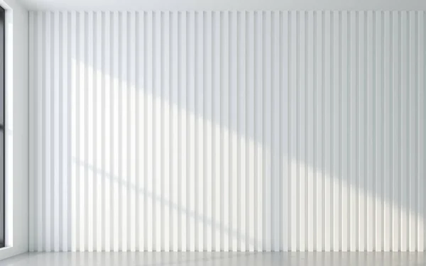 Licht Und Schatten Des Fensterrahmens Mit Wandpaneel Darstellung — Stockfoto