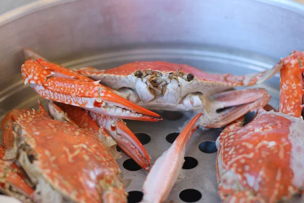 Gedämpfte Krebse Konzentrieren Sich Auf Ihre Großen Krallen Krabben Sind — Stockfoto