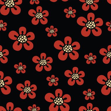 çiçek desenle vektör