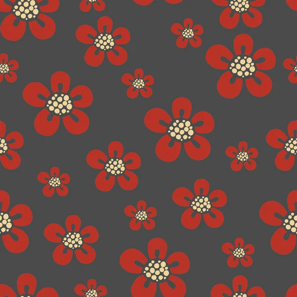 Vector patroon met bloemen — Stockvector