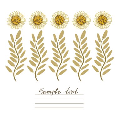 vektör çerçeve çiçek