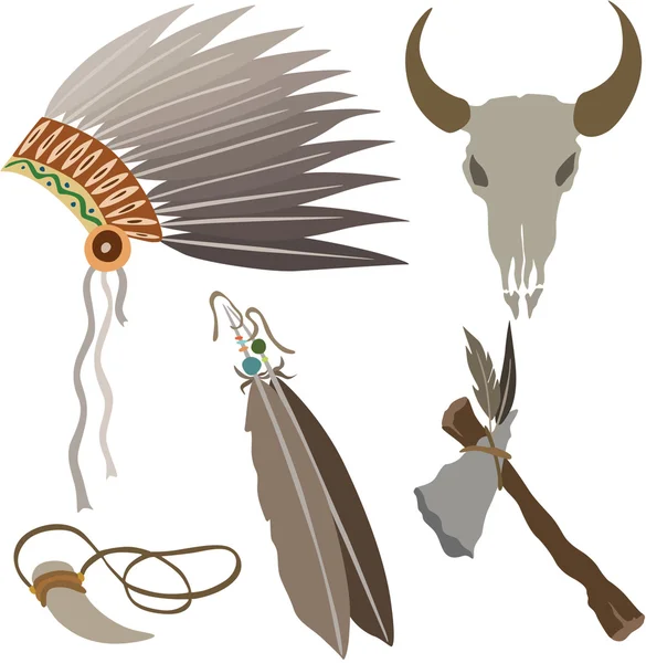 Vektör çizim Hint öğeleri