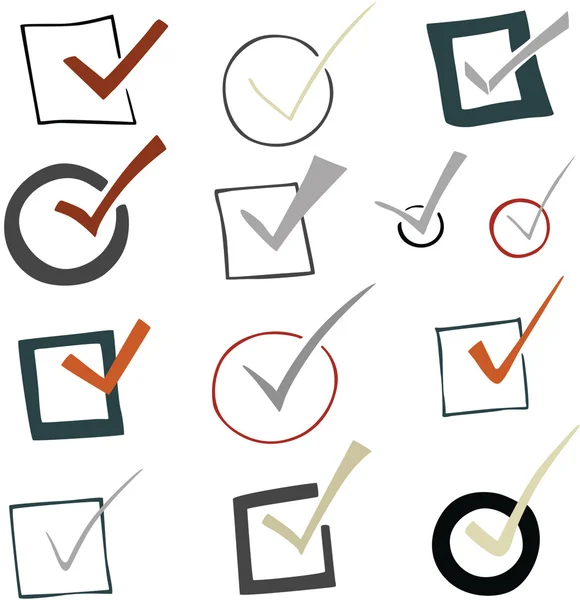 Çeşitli keneler vektör çizim