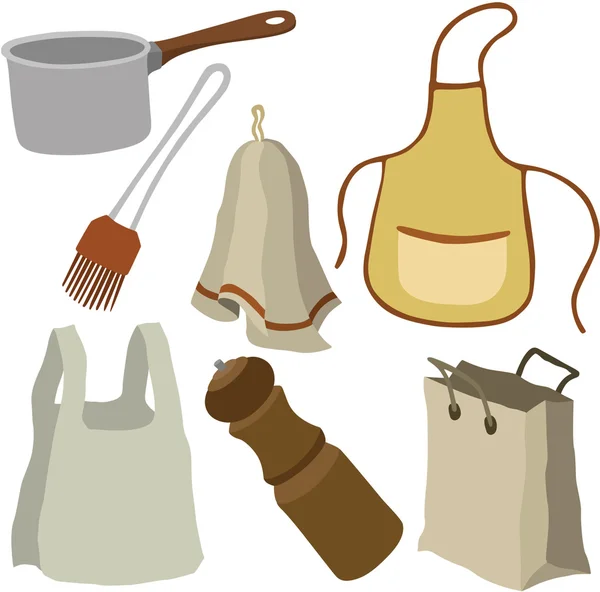 Vektör çizim mutfak gereçleri