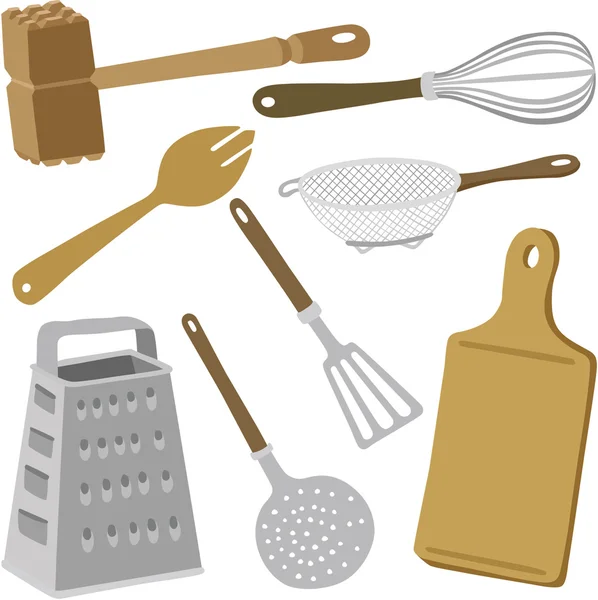 Vektör çizim mutfak gereçleri