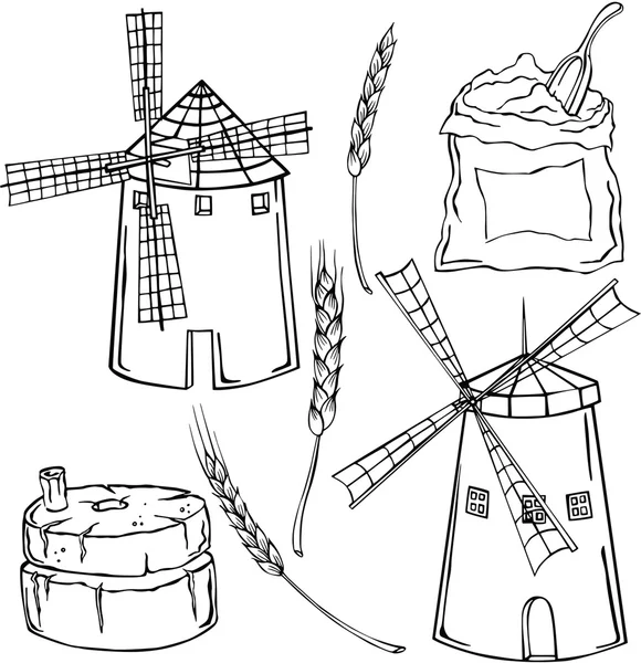 Vektör çizim fabrikaları ve spikelets