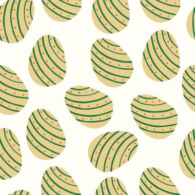 Paskalya süsleri ile vektör desen