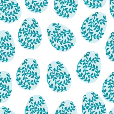 Paskalya süsleri ile vektör desen